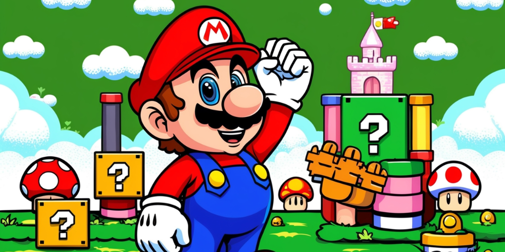 Super Mario Bros. game art